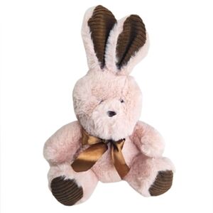 Hug Fun Plush Bunny Pink/Brown Gifted 12 Inch Adorable Stuffy 2012